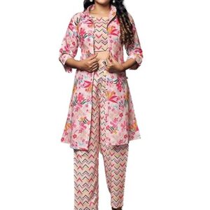 GRECIILOOKS 3 Piece Co-Ord Set For Women | Formal/Office Co-Ord Set For Women | Blazer Co-Ord Set For Women | Designer Kurta Set For Women | Kurta SET