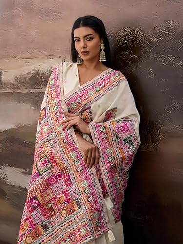 Cotton Digital Printed Embellished Saree With Tassels And Unstitched Blouse Piece (CHITRALEKHA_VOL1_PARENT) - Image 4